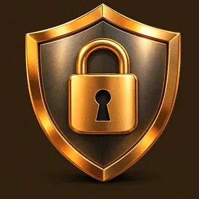 Shield with padlock — Casiny