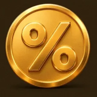 Gold percent coin — Casiny
