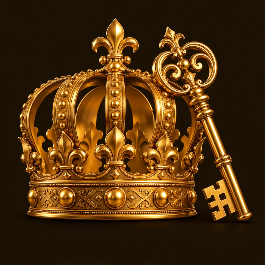 Royal crown and key — Casiny