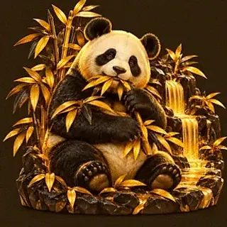 Panda eating bamboo — Casiny