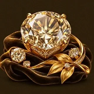 Faceted diamond gemstone — Casiny