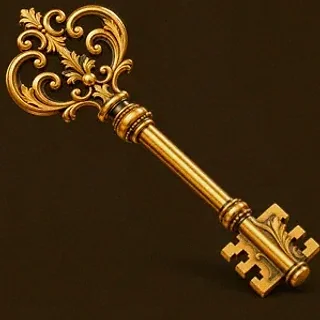 Ornate antique key — Casiny